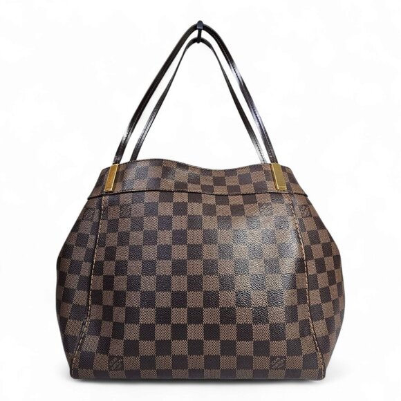 Louis Vuitton Brown Checkered Tote Bag - Picture 1 of 15